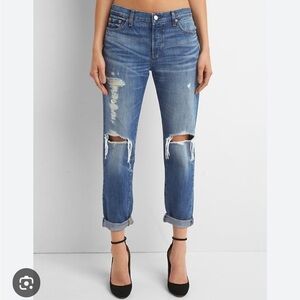 GAP 1969 Relaxed Boyfriend distressed Jeans size 26